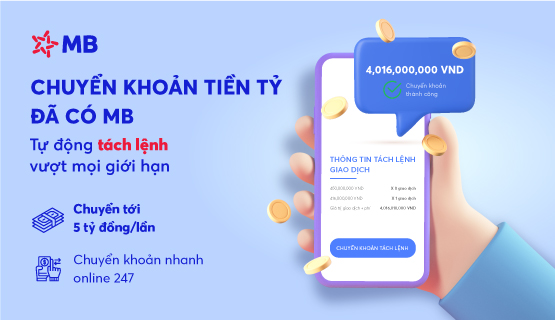 MB ra mắt tính năng chuyển khoản Tách lệnh tự động trên App MBBank - Ảnh 5.