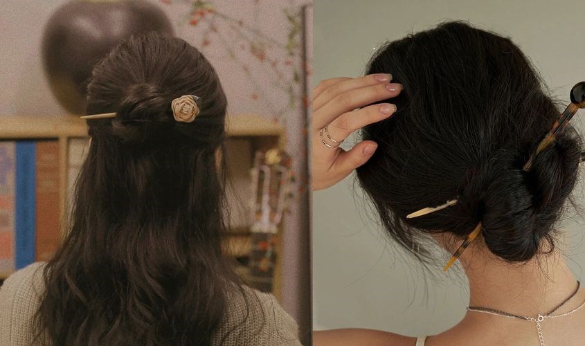 12 cách búi tóc củ tỏi nửa đầu cho bạn gái nổi bật, siêu xinh 12 cách búi tóc củ tỏi nửa đầu cho bạn gái nổi bật, siêu xinh